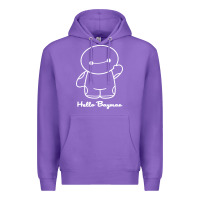 Purple hello baymax Premium Hoodie - DesigneFamous