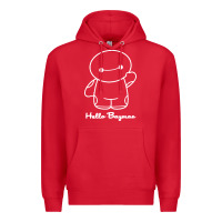 Red hello baymax Premium Hoodie - DesigneFamous