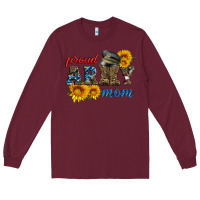 Burgundy proud army mom Long Sleeve Tee - Artiststas