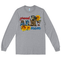 Heather Grey proud army mom Long Sleeve Tee - Artiststas