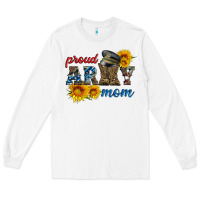 White proud army mom Long Sleeve Tee - Artiststas
