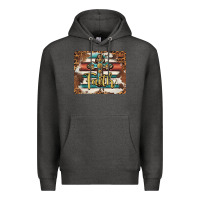 Charcoal Heather faith cross mousepad Premium Hoodie - BarkalooDesign