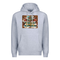 Heather Grey faith cross mousepad Premium Hoodie - BarkalooDesign