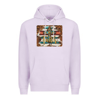 Lilac faith cross mousepad Premium Hoodie - BarkalooDesign