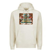 Oatmeal Heather faith cross mousepad Premium Hoodie - BarkalooDesign