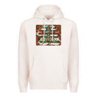 Pale Pink faith cross mousepad Premium Hoodie - BarkalooDesign