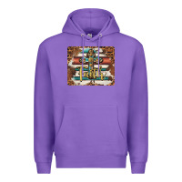 Purple faith cross mousepad Premium Hoodie - BarkalooDesign