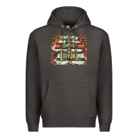 Smoke faith cross mousepad Premium Hoodie - BarkalooDesign