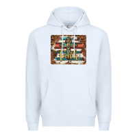 White faith cross mousepad Premium Hoodie - BarkalooDesign