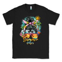 Black summer vibes messy bun Classic Tee - BarkalooDesign