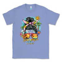 Colony Blue summer vibes messy bun Classic Tee - BarkalooDesign