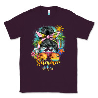 Plum summer vibes messy bun Classic Tee - BarkalooDesign
