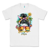 White summer vibes messy bun Classic Tee - BarkalooDesign