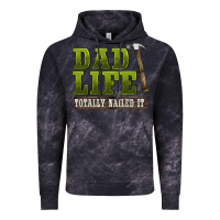 Cloud Black dad lıfe totally naıled it Vintage Hoodie - BarkalooDesign