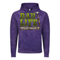 Cloud Purple dad lıfe totally naıled it Vintage Hoodie - BarkalooDesign