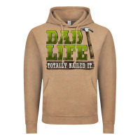 Vintage Coffee dad lıfe totally naıled it Vintage Hoodie - BarkalooDesign