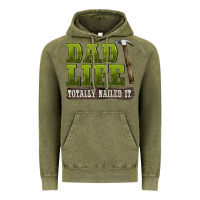 Vintage Olive dad lıfe totally naıled it Vintage Hoodie - BarkalooDesign