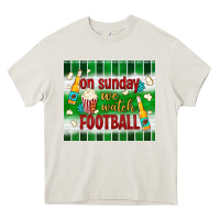 On Sunday We Watch Football Tumbler Heavy Core Tee | Teevron