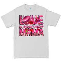 Dove Grey Love is Being Called Mama Premium Tee - CowhideDigitalArt