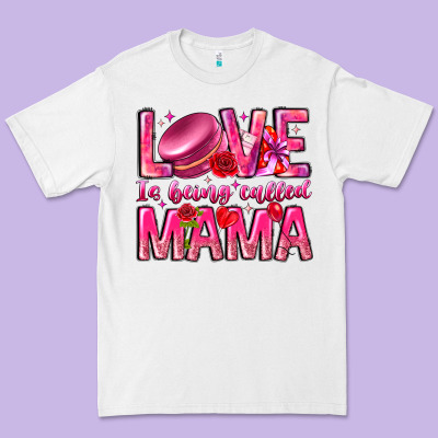 Love Is Being Called Mama Premium Tee Designed By Cowhidedigitalart