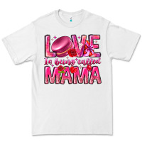 White Love is Being Called Mama Premium Tee - CowhideDigitalArt