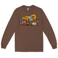 Chestnut mom boots hat and sunflower Long Sleeve Tee - Artiststas