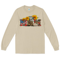 Mushroom mom boots hat and sunflower Long Sleeve Tee - Artiststas