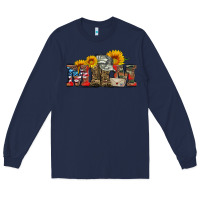 Navy mom boots hat and sunflower Long Sleeve Tee - Artiststas