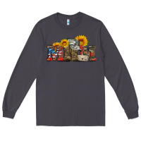 Smoke mom boots hat and sunflower Long Sleeve Tee - Artiststas