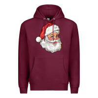 Burgundy santa Premium Hoodie - RanaPortraitStore