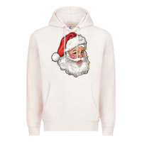 Pale Pink santa Premium Hoodie - RanaPortraitStore