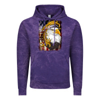 Cloud Purple american mullet   eagle Vintage Hoodie - BarkalooDesign