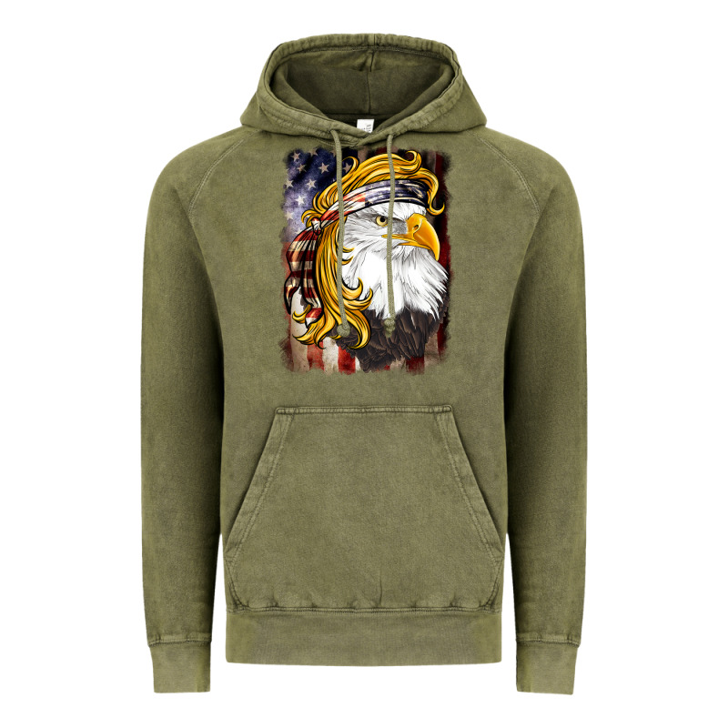 American Mullet   Eagle Vintage Hoodie by BarkalooDesign | Teevron