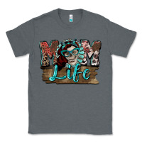 Charcoal Heather Mom life skull Mother's Day Classic Tee - FaDigitalArtStudio
