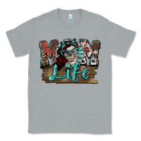 Heather Grey Mom life skull Mother's Day Classic Tee - FaDigitalArtStudio