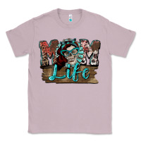 Lilac Mom life skull Mother's Day Classic Tee - FaDigitalArtStudio