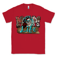 Red Mom life skull Mother's Day Classic Tee - FaDigitalArtStudio