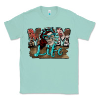 Seafoam Mom life skull Mother's Day Classic Tee - FaDigitalArtStudio