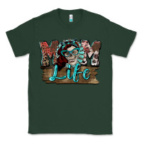 Sports Green Mom life skull Mother's Day Classic Tee - FaDigitalArtStudio