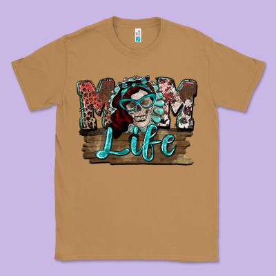 Mom Life Skull Mother's Day Classic Tee Designed By Fadigitalartstudio