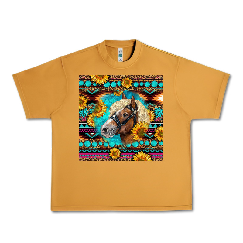 Haflinger Horse Aztec Urban Heavy Tee by LillyAllenDesigns | Teevron
