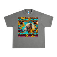 Tornado Haflinger Horse Aztec Urban Heavy Tee - LillyAllenDesigns
