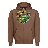 Chestnut Aguascalientes State Of Mexico Map Zipper Hoodie - RanaPortraitStore