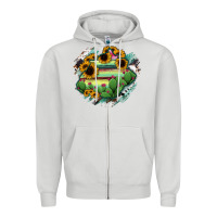 Dove Grey Aguascalientes State Of Mexico Map Zipper Hoodie - RanaPortraitStore