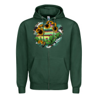Sports Green Aguascalientes State Of Mexico Map Zipper Hoodie - RanaPortraitStore