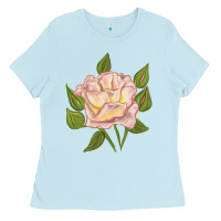 Baby Blue Life Of The Party Rose Ladies Tee - LillyAllenDesigns