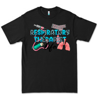 Black Western Respiratory Therapist Life Premium Tee - LillyAllenDesigns