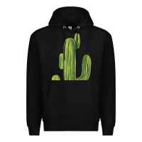 Black cactus Premium Hoodie - BarkalooDesign