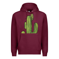 Burgundy cactus Premium Hoodie - BarkalooDesign