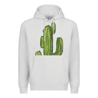 Dove Grey cactus Premium Hoodie - BarkalooDesign